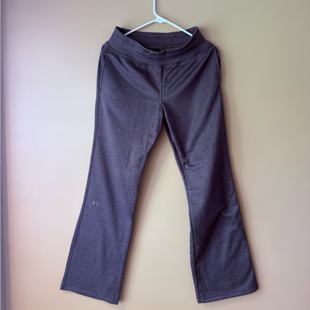 Under Armour Gray Joggers with Smooth Fabric and Flat Waistband